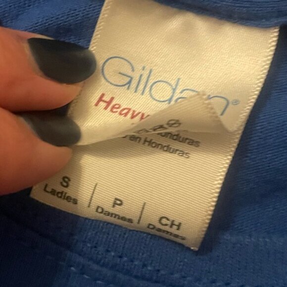 Best Buy Canada Blue Short Sleeve Crewneck Work Uniform Shirt - Picture 4 of 7